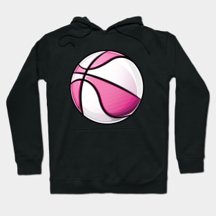 Basketball pink white Hoodie